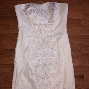 Beaded White House Black Market Dress